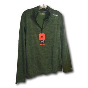 Hi-Tec Men's Olive Green 1/4 Zip Sweatshirt Size: M NWT